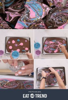 how to make chocolate art with fondant and icing - step by step instructions