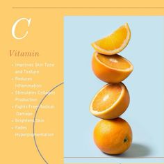 Vitamin C oil is known for its powerful antioxidant properties, which can help protect your skin from harmful free radicals and sun damage. It can also help brighten and even out your skin tone, reduce the appearance of fine lines and wrinkles, and boost collagen production for firmer, more youthful-looking skin. Plus, it's great for hydrating and nourishing your skin, leaving it soft, smooth, and radiant. Orange Benefits Skin, Vitamin C Aesthetic, Oranges Benefits, Vitamin C Serum Benefits, Ig Marketing, Vitamin C Oil, Vitamin C Facial, Skincare Facts, Skin Logo