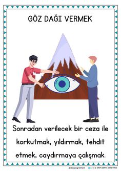 an image of two men touching each other's eyes with the words ooz dagi vermek