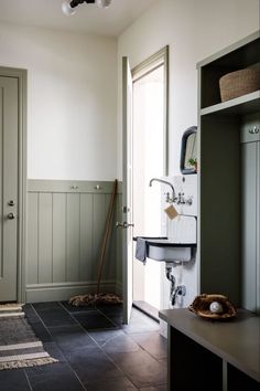 the bathroom is clean and ready to be used as a mud bathtub or shower