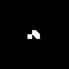 a black and white logo with the letter n in it's center, on a dark background