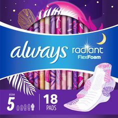 Neon Patterns, Always Pads, Feminine Pads, Maxi Pad, Period Pads, Tropical Prints, Sanitary Napkin, Feminine Care, Sanitary Pads