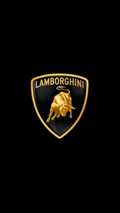 the lamb logo is shown in gold on a black background, with an image of a bull