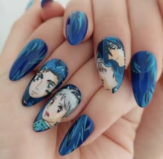 Animated Nails, Cute Nail Polish, Nail Tip Designs, Magic Nails