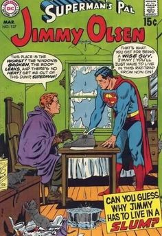 the cover to superman's pal, jimmy olsen