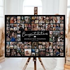 a collage of photos with the words congratulations on it