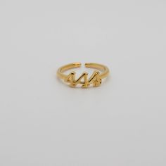 444 Angel Number Ring 18k gold filled Adjustable ring *Gold-filled jewelry is jewelry composed of a solid layer of gold (typically constituting at least 5% of the item's total weight) mechanically bonded to a base alloy). Which means like solid gold, this piece is tarnish resistant, fade resistant and water resistant. 444 Jewelry, 444 Angel Number, Angel 444, Angel Ring, Angel Number, Layered Jewelry, Cute Rings, Gold Filled Jewelry, Ring Gold