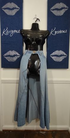 This is a One-of-a-Kind Waistlet Cape Denim Belt. Stunning Denim Accessory  Just add a cat suit, boots and a pair of denim earrings. Compliments galore 🤩💥 Denim Corset Belt, Suit Boots, Cat Suit, Denim Earrings, Disney Collage, Denim Corset, Denim Belt, Corset Belt, Denim Accessories