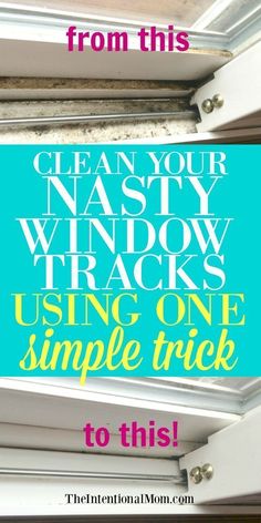 Cleaning Window Tracks, Clean Windows, Cleaning Inspiration, Cleaning Methods, Cleaning Tips Tricks, Spring Cleaning Hacks, Astuces Diy, Deep Cleaning Tips, Cleaning House