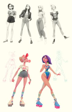 Stylised Character Design, Beach Character Design, Beach Character, Stylized Character, Chara Design, Character Design Girl, Cartoon Girls, Model Sheet, Arte Sketchbook