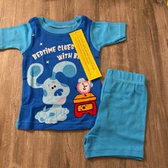 New Blues Clues & You Pajamas, Size 18 Months Blue Cotton Bedtime Sets, Playful Blue Sleepwear For Loungewear, Playful Blue Sleepwear For Sleepovers, Playful Blue Sleepwear, Playful Blue Cotton Sleepwear, Cute Light Blue Bedtime Sets, Cute Blue Playwear Sets, Cute Blue Sets For Sleepover, Playful Blue Sets For Playwear