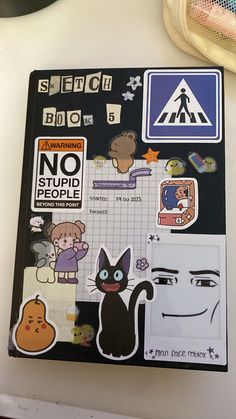 there are many stickers on this book