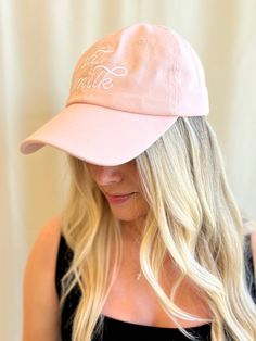 Are you an oat milk coffee girlie? You need this! Check out our Cold Brew Ballcap too. light pink with white embroidery adjustable one size fits most Hats are final sale. Pink Cotton Dad Hat, Pink Everyday Baseball Cap, Pink Adjustable Baseball Cap For Everyday, Pink Adjustable Baseball Cap, Pink Cotton Dad Hat For Spring, Pink Curved Brim Baseball Cap For Everyday, Pink Cotton Trucker Hat For Spring, Pink Cotton Baseball Cap, One Size, Casual Pink Baseball Cap One Size Fits Most