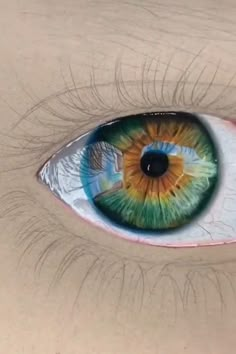 an image of the iris of a person's eye