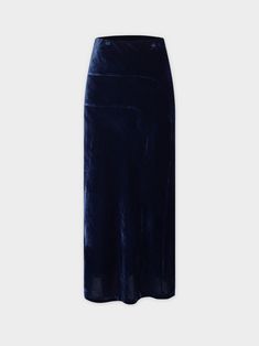 Get the perfect mix of comfort and style with our Velvet Slip Skirt-Navy! Featuring a luxurious material and a sophisticated navy color, this skirt is both fashionable and cozy. Slip Skirt, Navy Color, Velvet, Skirt, Navy, Color