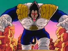 an animated image of gohan from dragon ball