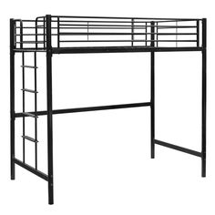 PRICES MAY VARY. 【STURDY METAL FRAME】Durable Steel construction with black powder coat finish. Designed to accommodate a standard twin size mattress (sold separately) and upper bunk supports up to 220 lbs. Pads on the bottom of legs protect your floor from being scratched 【SECURED LADDER】 Instead of narrow circular steps, our Bonnlo Loft Bed comes with an upgraded ladder with wide flat ladder rungs and rubber covering, making it comfortable and safe to climb. Ladders could be attached to either Black Beds, Twin Size Mattress, Metal Loft Bed, Loft Bed Frame, Twin Loft Bed, Twin Mattress Size, Beds And Headboards, Beds & Bed Frames, Bed Slats