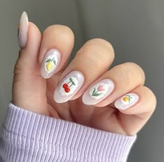 60s Nails 1960s, Mid Century Modern Nails, Nails 1950s, Vintage Nails 1950s, Cutesy Nails, Ideas Uñas, Multicolored Nails, Pretty Manicures, Boho Nails