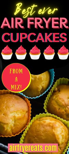 the best air fryer cupcakes from a mix