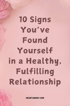 Identify the 10 signs that you're in a healthy relationship. Discover the key characteristics of a loving partnership that promote trust, respect, and happiness.  #HealthyRelationships #RelationshipGoals #LoveAndTrust #Communication #RelationshipAdvice #CoupleGoals #EmotionalHealth #StrongPartnership #LoveSigns #PositiveRelationships Feel Deeply