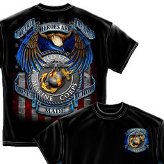 Get the ultimate True Heroes USMC T-Shirt for any proud American who supports our awesome US Marine! Semper Fi! Features: Proudly printed in the USA 100% satisfaction guaranteed High definition print T-Shirts & Long Sleeves are 100% Pre-Shrunk Cotton Hooded Sweatshirts are 50/50 Pre-Shrunk blend Estimated Delivery 3 - 7 Days LIMITED TIME ONLY! NOT SOLD IN STORES Secure Checkout via: MasterCard - Visa - Amex - PayPal PRINTED AND SHIPPED FROM THE USA Official Licensed Product of the United States Usmc Hoodie, Proud American, Semper Fi, High Definition, Tshirt Print, Hooded Sweatshirts, Hoodie Shirt, Shirt Style, Print T Shirt