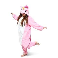 Nwt Newcosplay Adult Pink Unicorn Kigurumi Costume Pajama Onesie. Super Soft Fleece Material, Super Cute Fluffy Mane, And Tail. Button Front. Very Comfortable, And Oversized! Size Xl. Smoke/Pet Free Home. Unicorn Onesie, Sparkly Outfits, Onesie Costumes, Animal Onesie, Adult Pajamas, Rainbow Outfit, Onesie Pajamas, Easy Costumes, Pink Body