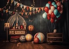 Avezano Circus Theme Birthday Part Photography Background-AVEZANO Photo Shoot Backdrop, Shoot Backdrop, Circus Background, Carnival Baby Showers, Dream House Aesthetic, Ideas For Photography, Circus Aesthetic