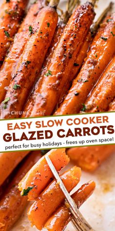 an easy slow cooker glazed carrots recipe