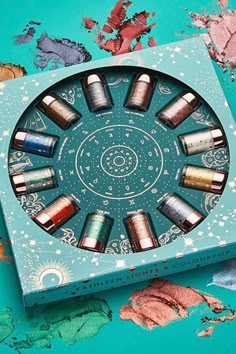 ColourPop’s New Zodiac Pigments Are So Pretty (and Virgos, They Don’t Break the Bank) Pr Kit, Kathleen Lights, Makeup Package, Birth Chart Astrology, Zodiac Collection, Loose Pigments, Tea Packaging