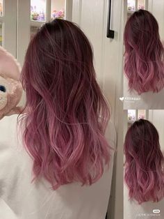 Hair Color For Tan Skin, Hidden Hair Color, Pink Ombre Hair, Peekaboo Hair, Pretty Hair Color, Hair Color Pink