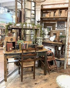 an antique store filled with lots of furniture and decor