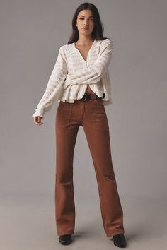 Find SANCTUARY Corduroy Hayden Bootcut Pants on Editorialist. 99% cotton, 1% elastane Side slant pockets Back patch pockets Front zip Machine wash Imported Corduroy Hayden Bootcut Pants by Sanctuary in Beige, Women's, Size: 29, Cotton/Elastane East Coast Fashion, Corduroy Pants Outfit, Girl Silhouette, Bootcut Pants, California Style, Back Patch, Bottom Clothes, Corduroy Pants, Trouser Pants