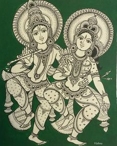 Kalamkari Art, Phad Painting, Painting Indian, Pen Work, Kerala Mural Painting, Kalamkari Painting, Pichwai Paintings, Tanjore Painting, Madhubani Art