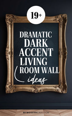 Discover 19+ dark accent wall ideas that add depth, sophistication, and drama to your living room. From moody charcoal grays and bold navy blues to striking black tones, these designs offer a perfect way to make a statement. Pair dark walls with contrasting furniture, metallic accents, or warm lighting for a balanced and inviting atmosphere. These ideas showcase how dark accent walls can create a cozy, stylish, and contemporary living space. Dark Accent Wall, Dark Accent Walls, Accent Wall Ideas, Interior Design Guide, Black Tones, Warm Lighting, Dark Walls, No Regrets, Contemporary Living Spaces