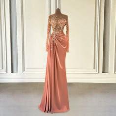 Luxury Long Sleeve Mermaid Dress For Gala, Luxury Long Sleeve Floor-length Dress For Gala, Glitter Long Dress, Luxury Full-length Mermaid Evening Dress, Fitted Full-length Long Sleeve Evening Dress, Luxury Fitted Long Sleeve Floor-length Dress, Elegant Bridesmaid Dresses Classy, Long Ball Dresses, Baju Kahwin