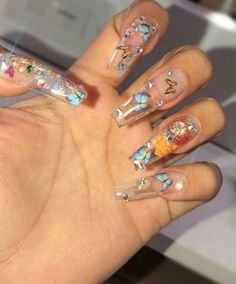 Acrylic Designs Ideas, Nail Acrylic Designs, Nails Editorial, Editorial Nails, Nails 2000s, 2000s Nails, Bold Nails, Nails Butterfly, Nails Grunge