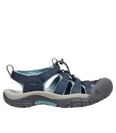 Designed by a world-class sailor, these hybrid sport Keen sandals take water and varied terrain in stride. They provide more toe protection than any other sport sandal – plus supportive, quick-drying comfort. Our fit tests indicate that you should order these sandals one half size larger than your usual size or your regular Keen size. Waterproof, durable and quick-drying nylon upper. Upper wraps around foot for stability and plenty of ventilation. Contoured EVA midsole delivers superior comfort Sporty Breathable Sport Sandals With Ergonomic Fit, Waterproof Closed Toe Sport Sandals For Outdoor, Breathable Nylon Sport Sandals With Round Toe, Waterproof Open Toe Sport Sandals For Outdoor, Waterproof Open Toe Sport Sandals For Outdoor Activities, Navy Outdoor Sneakers With Vibram Sole, Sporty Closed Toe Sandals For Hiking, Sporty Sport Sandals With Arch Support, Sporty Ergonomic Sandals With Cushioned Footbed