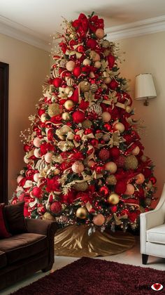 christmas tree ideas Rustic Theme, Beautiful Christmas Trees, Gold Designs