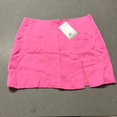 Nwt Pink H&M Mini Skirt With Side Zipper Pink H&m Bottoms For Summer, H&m Pink Summer Bottoms, H&m Pink Bottoms For Summer, H&m Summer Mini Bottoms, H&m Summer Mini Length Bottoms, H&m Mini Length Bottoms For Summer, High Waist Mini Skirt By H&m, H&m Mini Skirt For Summer, H&m Summer Mini Skort