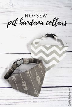 no sew pet bandana collars with text overlay