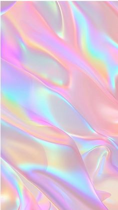 an abstract background with pastel colors and wavy lines in pink, blue, green, yellow and white