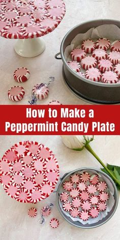 how to make a peppermint candy plate for valentine's day or any special occasion