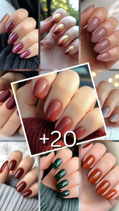 Get inspired with 25 short fall nail designs that blend ease with durability and style. These trendy looks are perfect for showing off your fall spirit without the hassle. Click the pin to view the full collection and follow us for more stylish nail ideas! #NailArt #FallNailTrends #ShortNails #AutumnDesigns #NailInspiration Fall Nail Designs Easy, Short Fall Nail Designs, Short Fall Nail, Spice Nails, Shorter Nails, Nail Designs Easy, Fall Manicure, Fall Nail Trends, Green Nail Designs