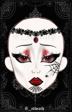 If you use it, give me credits! Romantic Gothic Makeup, Gothic Eye Makeup, Makeup Face Charts, Ethereal Makeup, Romantic Goth