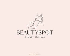 the logo for beauty spot, a beauty therapy brand that is designed to look like a woman's body