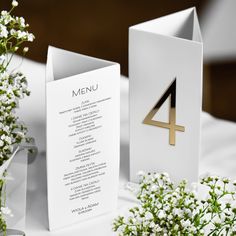 the table numbers are placed next to each other