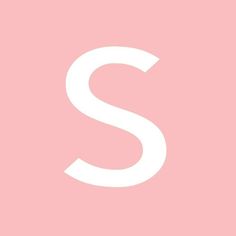 the letter s on a pink background