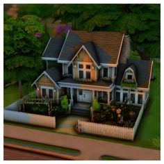 🎓 writer's house Sims 4 Writer House, Sims 4 Willow Creek House, Sims 4 Family House, Sims Inspiration, Sims 4 Family, Sims Houses, Sims Builds, Build Inspiration, Sims 4 House Plans