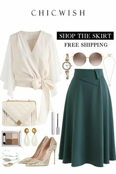 Aline Midi Skirt, Maxi Rok, Loving You, Rock Design, A Skirt, Looks Chic, 가을 패션, Work Attire, Keep On