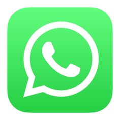 the whatsapp logo on a green square with a white line in the middle